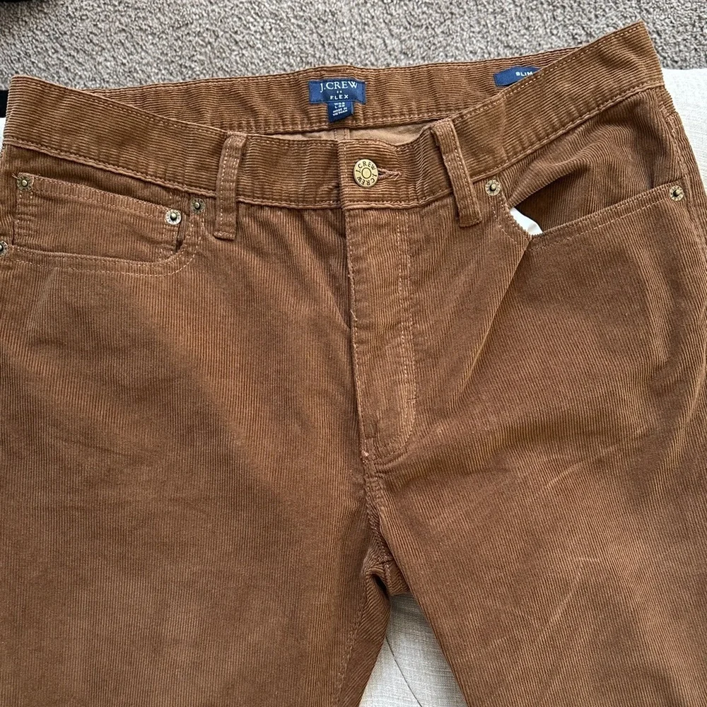 J. Crew Men's Corduroy Pants in Rich Brown